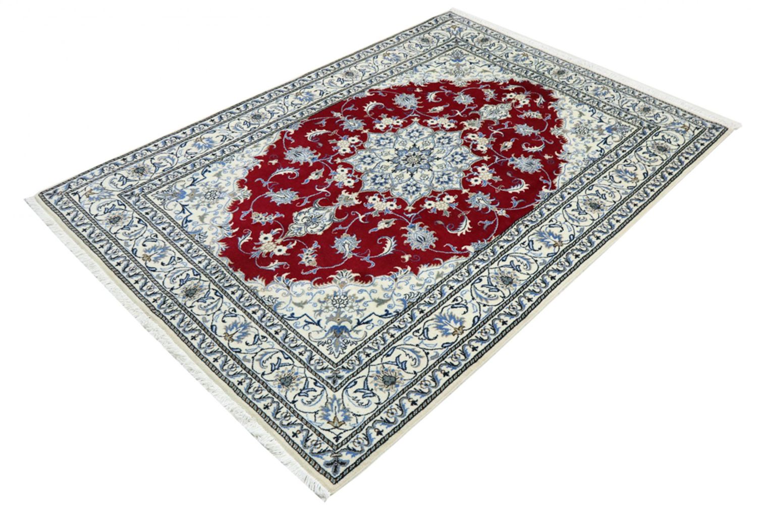 Alfombra Persa - Nain - Real - 240 x 167 cm - rojo