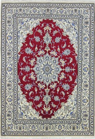 Alfombra Persa - Nain - Real - 240 x 167 cm - rojo
