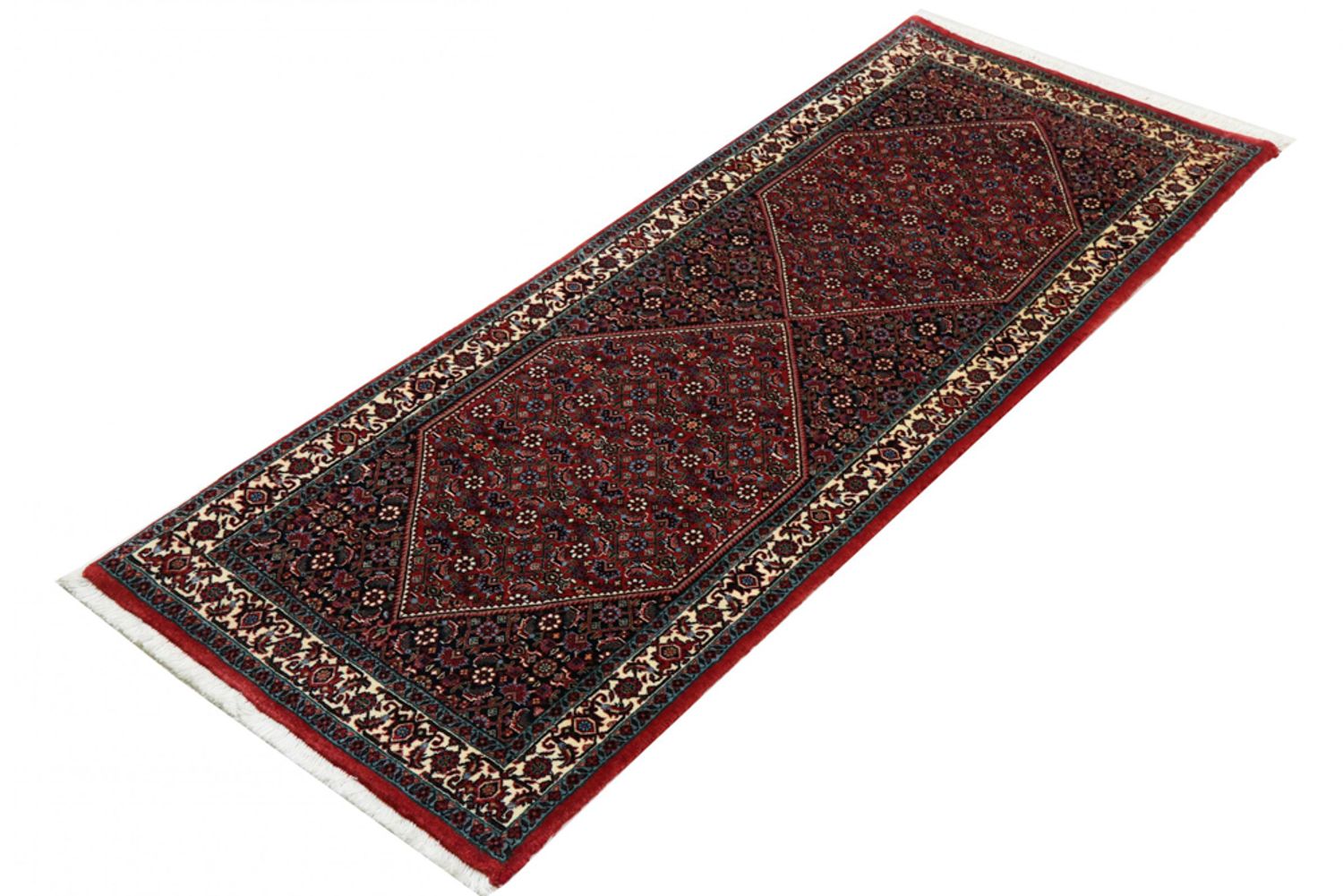 Alfombra de pasillo Alfombra persa - Bidjar - 200 x 78 cm - óxido