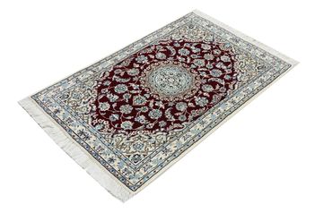 Alfombra Persa - Nain - Prima - 152 x 95 cm - rojo