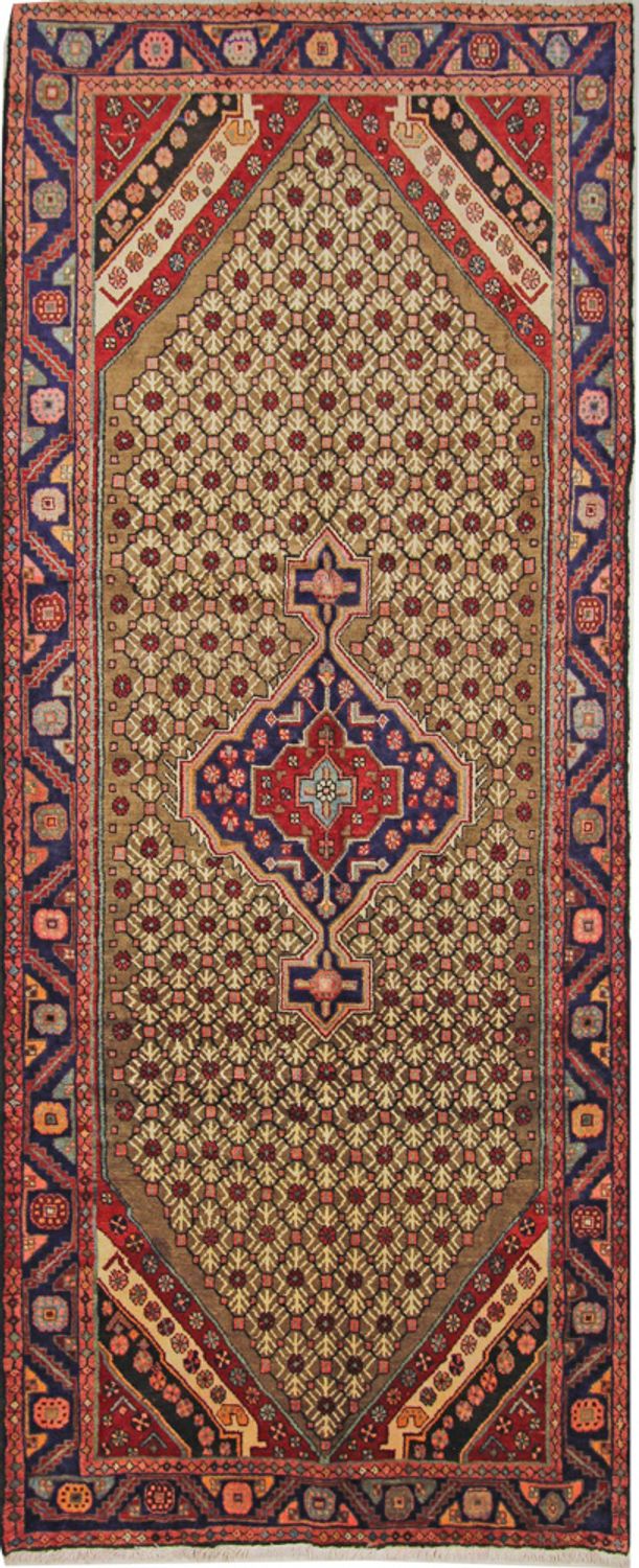 Alfombra de pasillo Alfombra persa - Nómada - 327 x 133 cm - arena