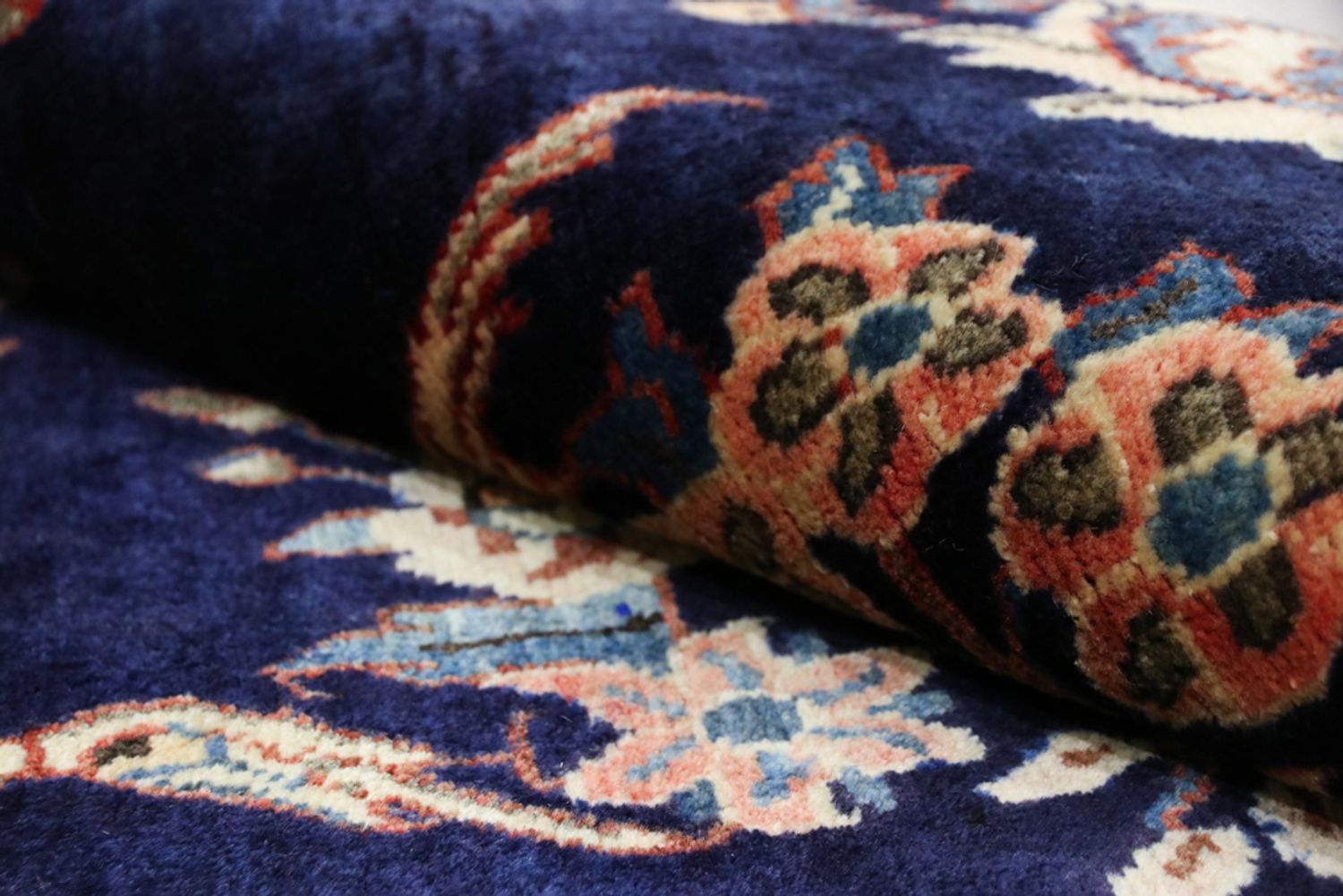 Runner Perský koberec - Nomádský - 297 x 111 cm - tmavě modrá