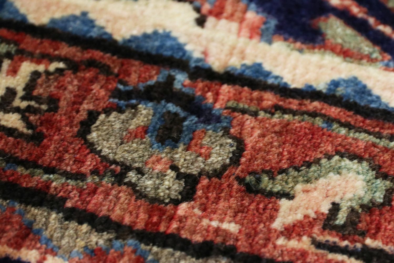 Runner Perský koberec - Nomádský - 297 x 111 cm - tmavě modrá