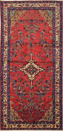 Alfombra de pasillo Alfombra persa - Clásica - 291 x 140 cm - rojo