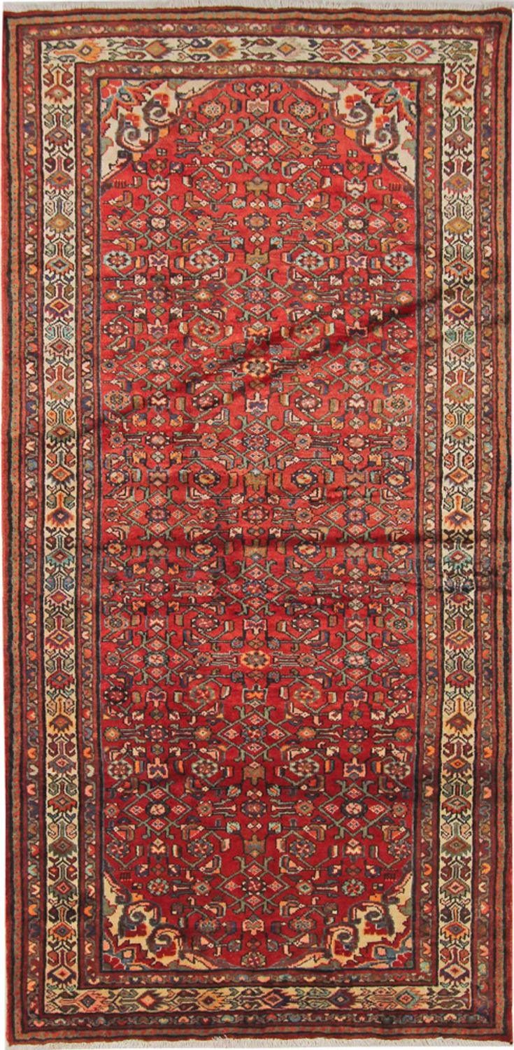 Alfombra de pasillo Alfombra persa - Nómada - 290 x 141 cm - rojo