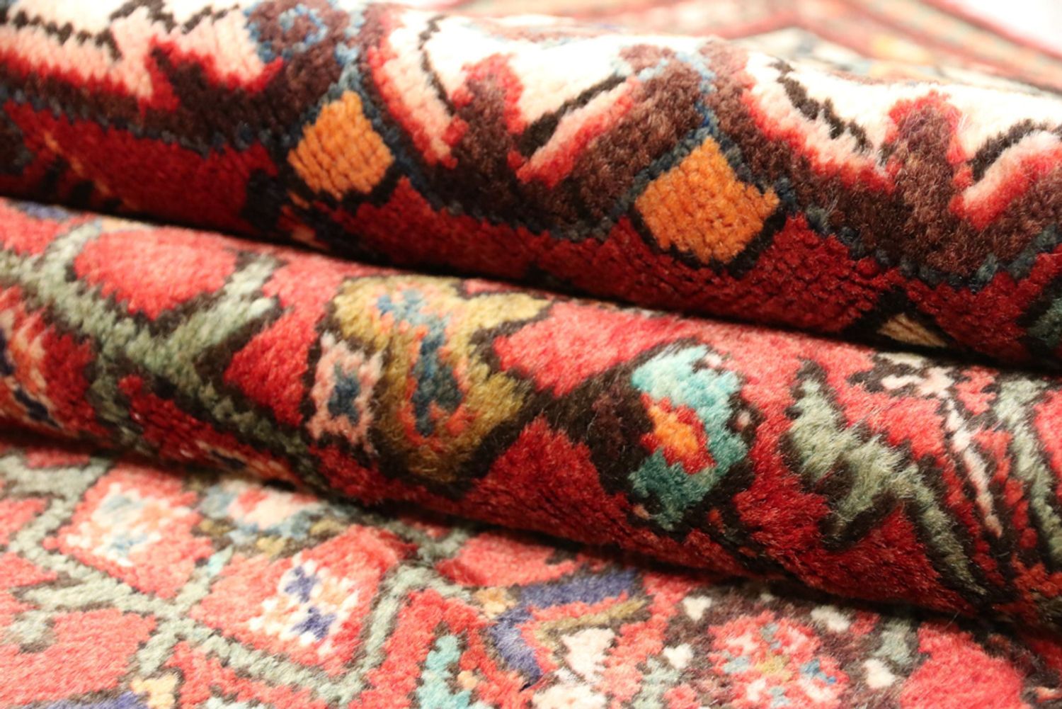 Alfombra de pasillo Alfombra persa - Nómada - 290 x 141 cm - rojo