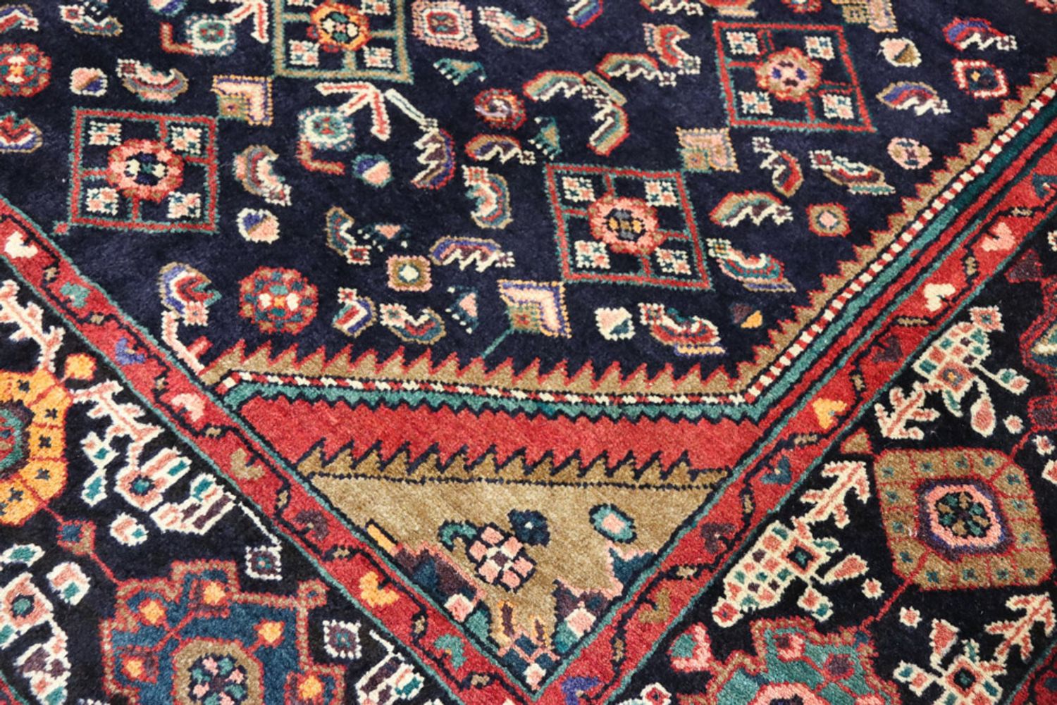 Alfombra persa - Nómada - 317 x 172 cm - azul oscuro