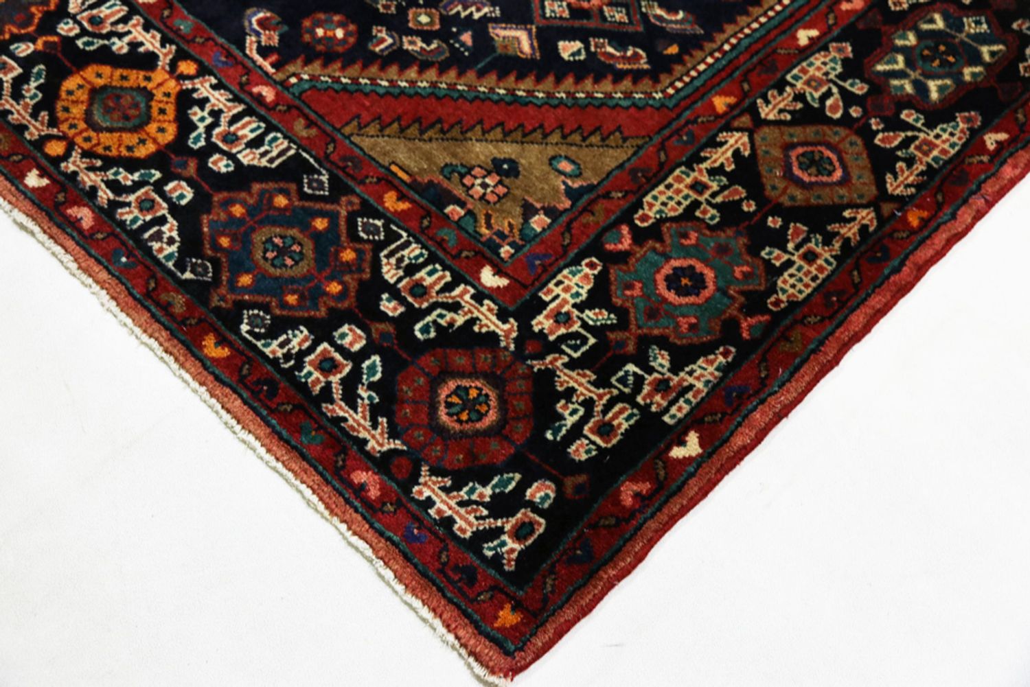 Alfombra persa - Nómada - 317 x 172 cm - azul oscuro