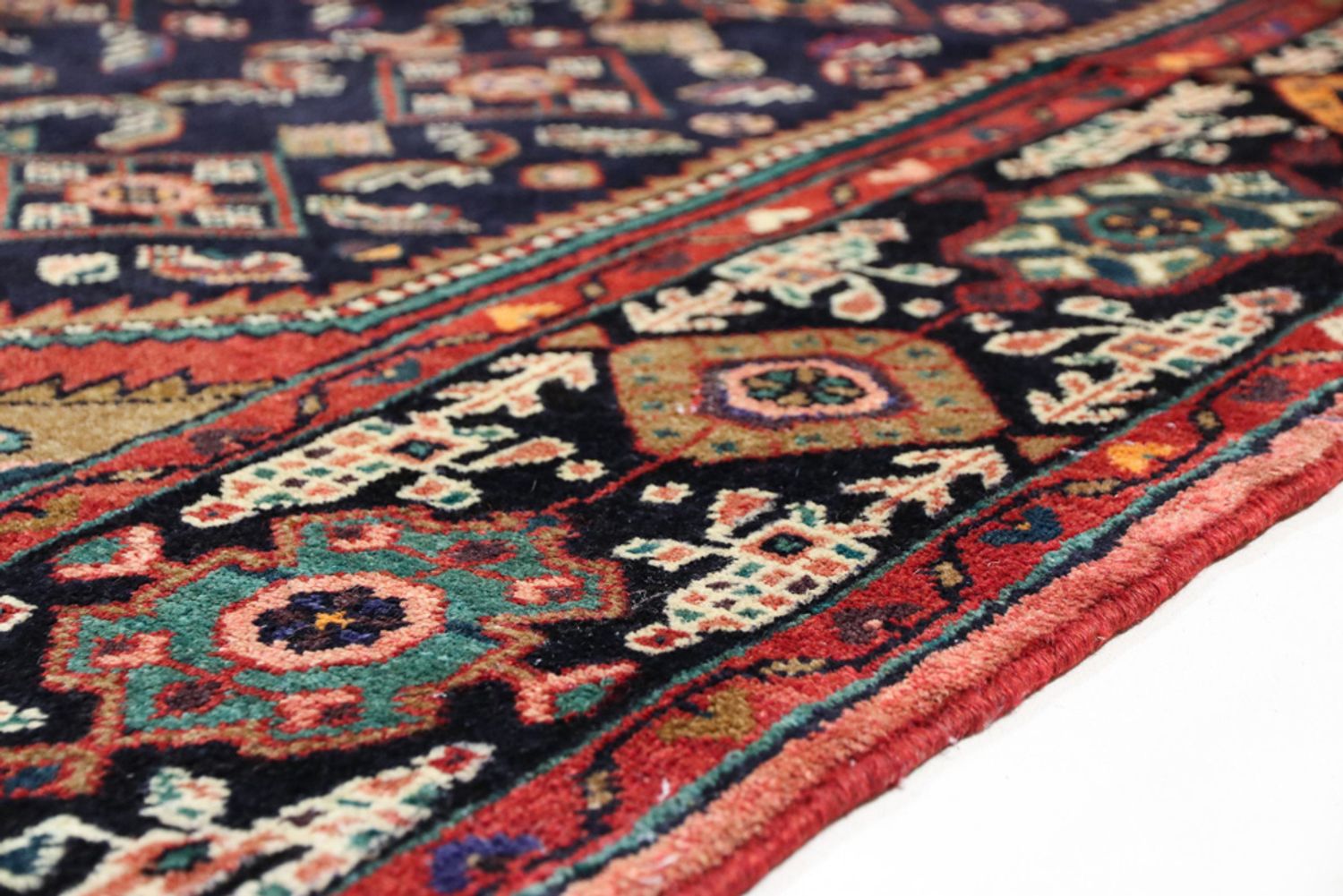 Alfombra persa - Nómada - 317 x 172 cm - azul oscuro