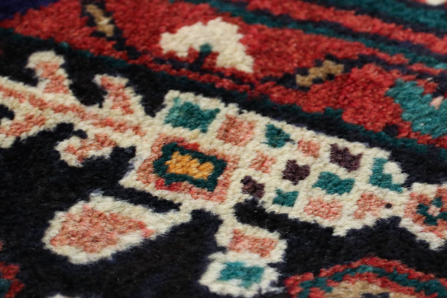 Alfombra persa - Nómada - 317 x 172 cm - azul oscuro