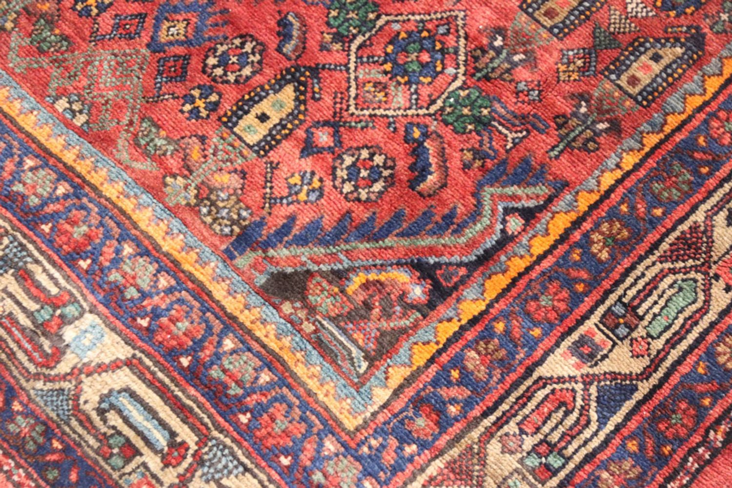 Alfombra de pasillo Alfombra persa - Nómada - 316 x 120 cm - rojo