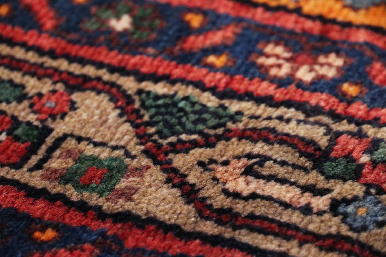 Alfombra de pasillo Alfombra persa - Nómada - 316 x 120 cm - rojo