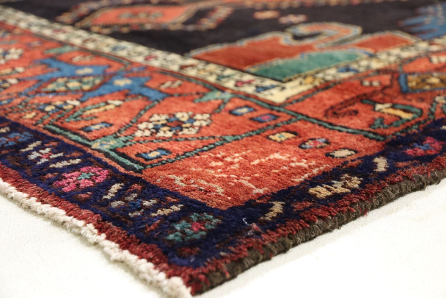 Alfombra de pasillo Alfombra persa - Nómada - 315 x 128 cm - rojo