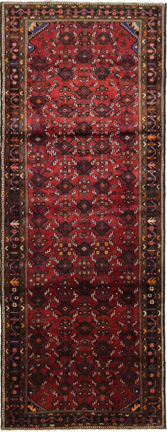 Alfombra de pasillo Alfombra persa - Nómada - 326 x 127 cm - rojo