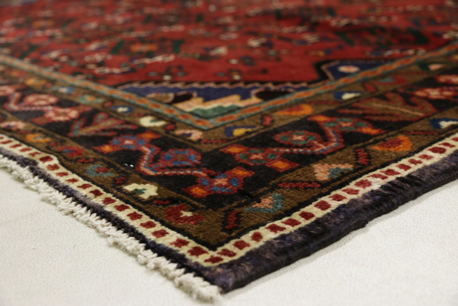 Alfombra de pasillo Alfombra persa - Nómada - 326 x 127 cm - rojo