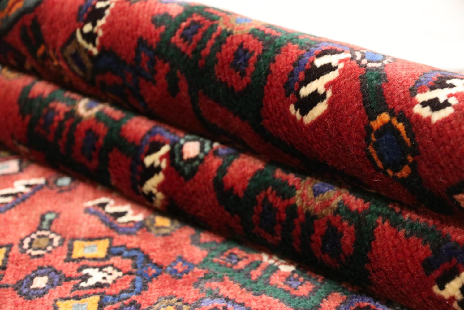 Alfombra de pasillo Alfombra persa - Nómada - 326 x 127 cm - rojo