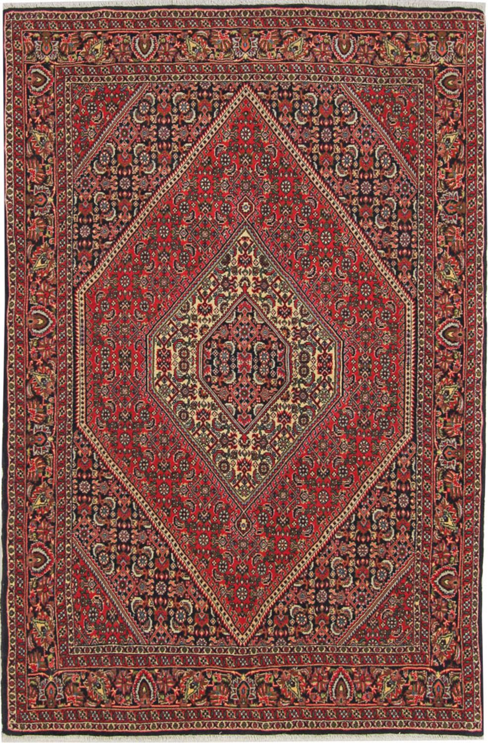 Alfombra persa - Bidjar - 172 x 115 cm - rojo