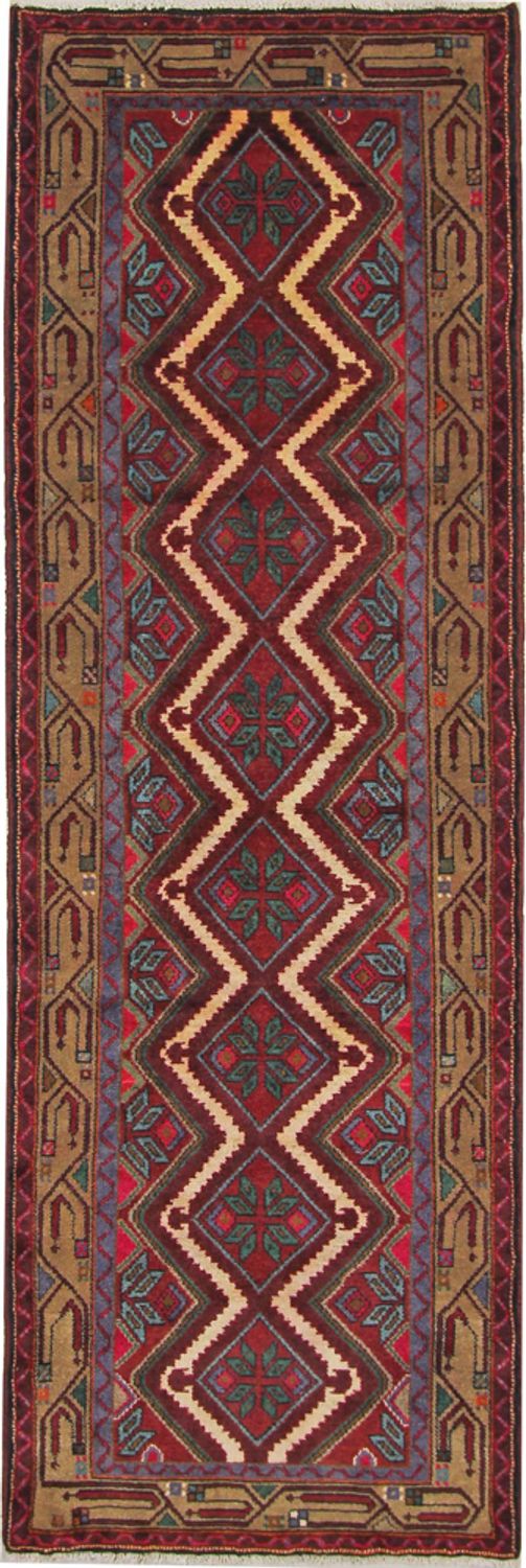 Alfombra de pasillo Alfombra persa - Nómada - 260 x 87 cm - óxido