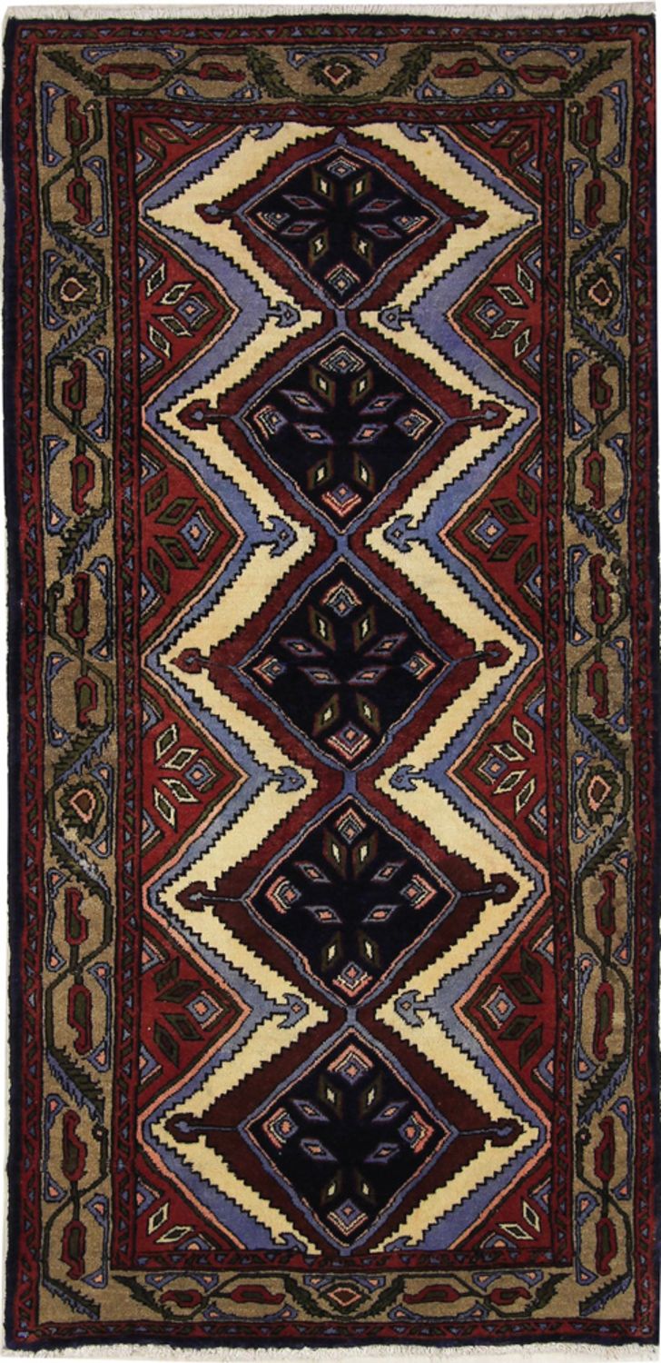 Alfombra persa - Nómada - 170 x 85 cm - multicolor
