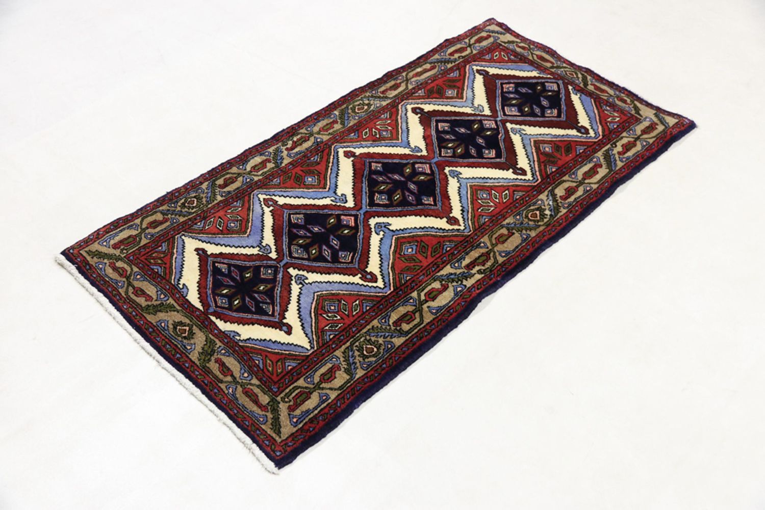 Alfombra persa - Nómada - 170 x 85 cm - multicolor