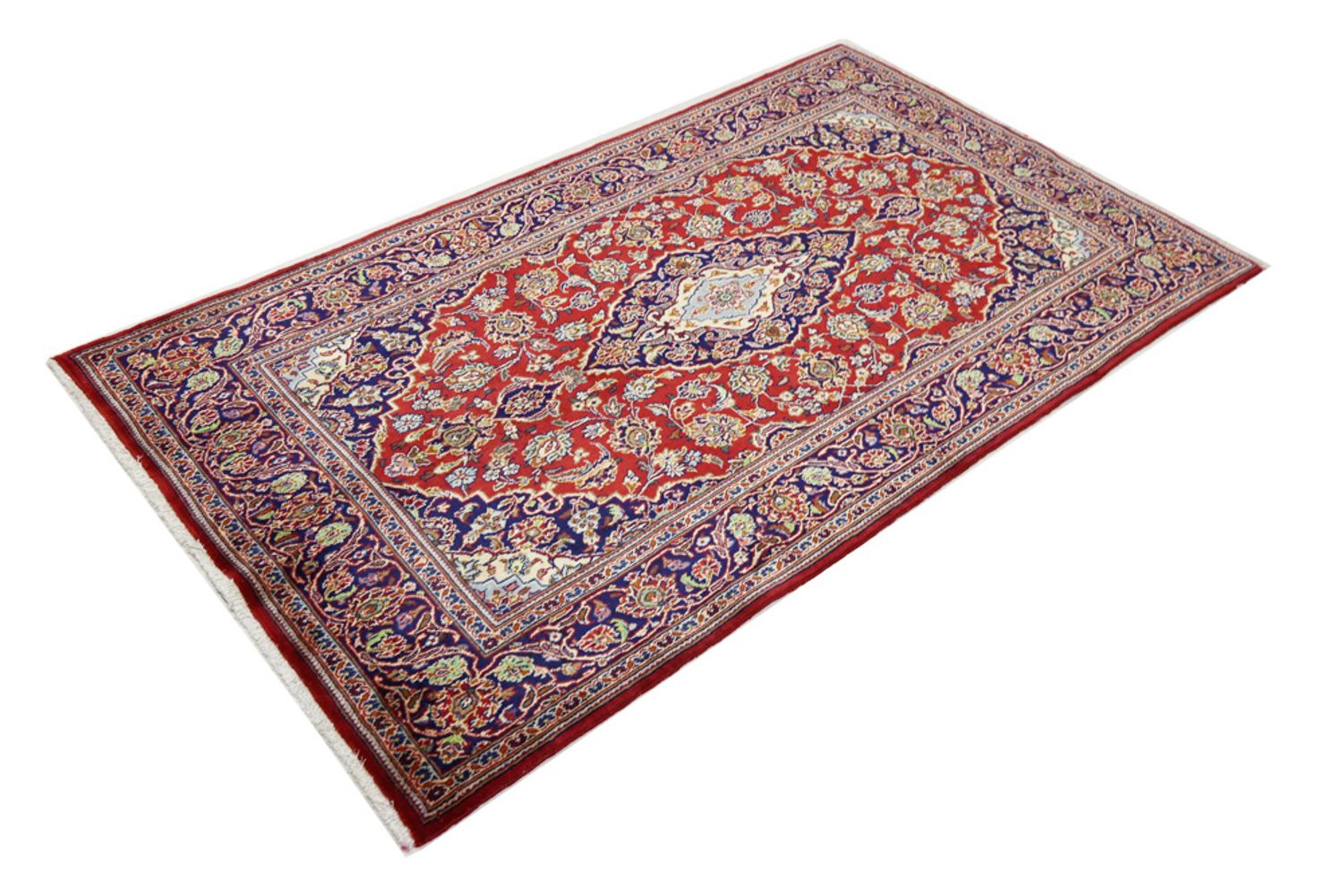 Alfombra persa - Keshan - 230 x 133 cm - rojo