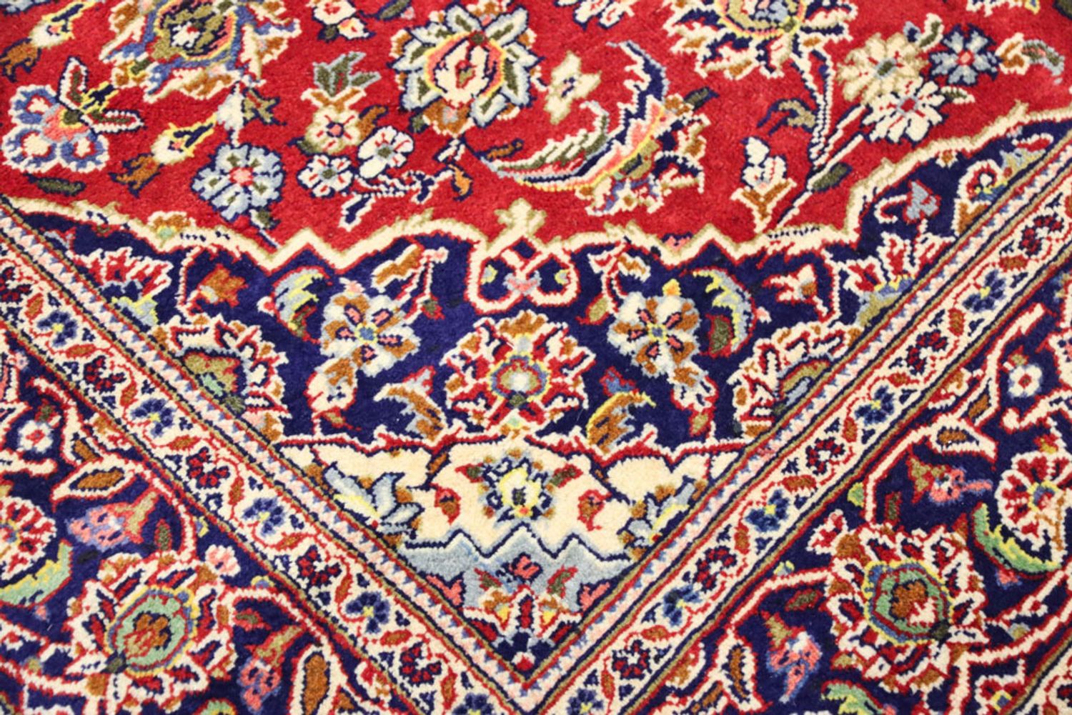 Alfombra persa - Keshan - 230 x 133 cm - rojo