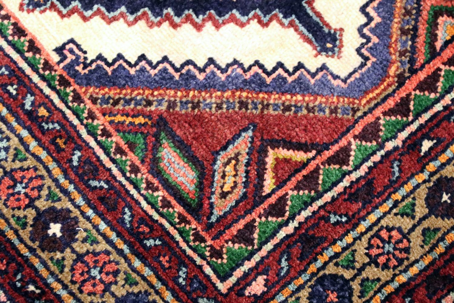 Runner Perský koberec - Nomádský - 348 x 87 cm - tmavě béžová