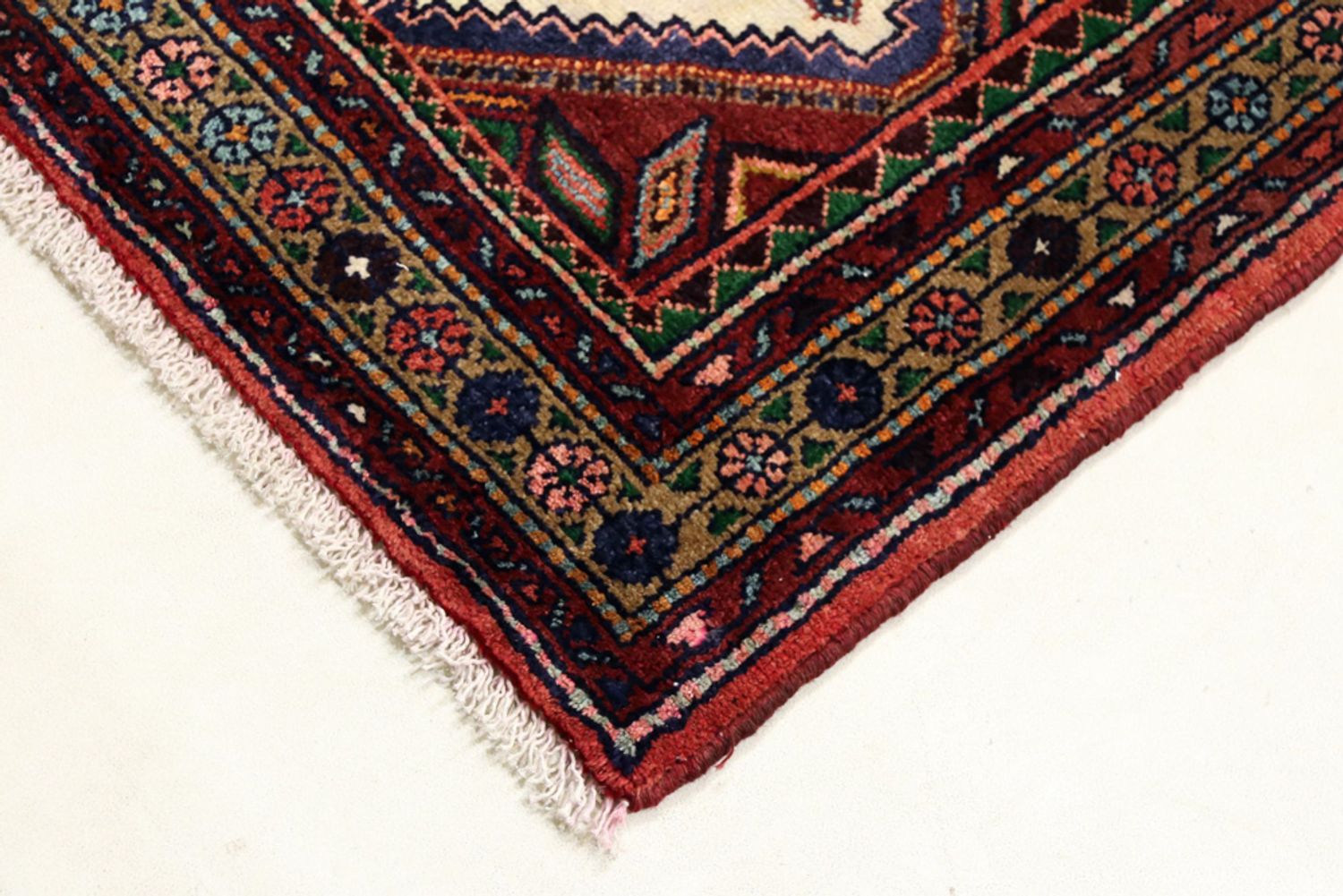 Runner Perský koberec - Nomádský - 348 x 87 cm - tmavě béžová