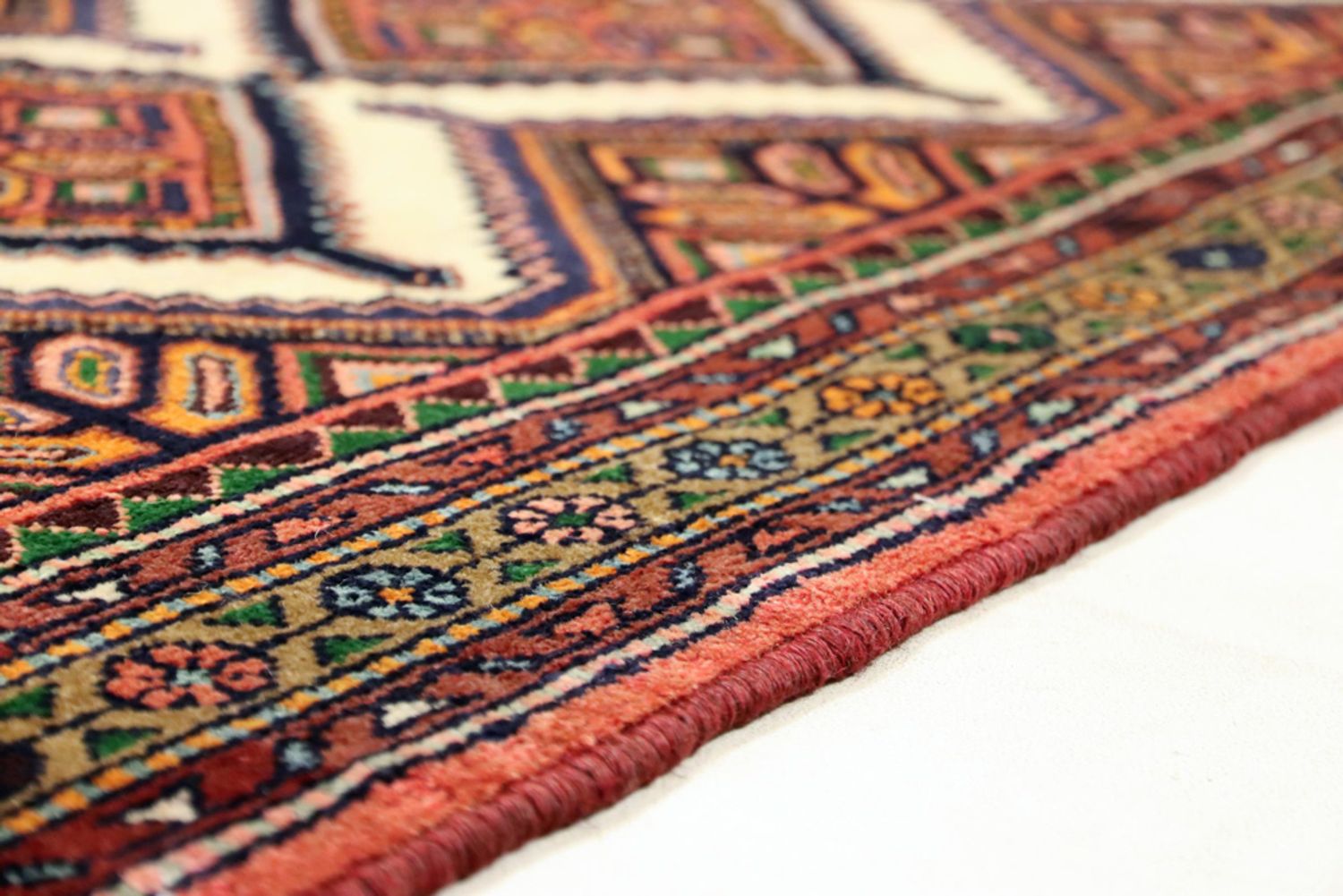 Runner Perský koberec - Nomádský - 348 x 87 cm - tmavě béžová