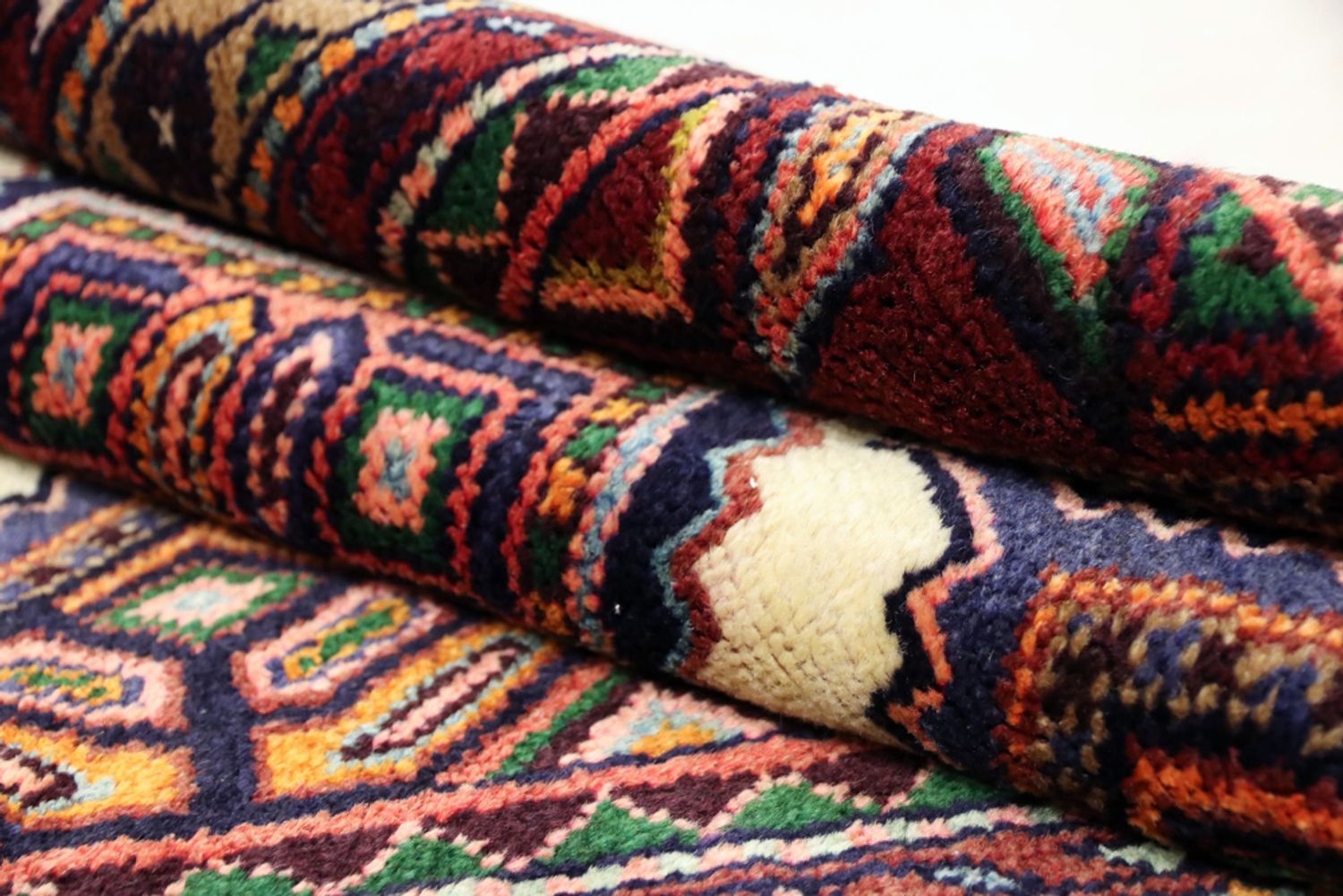 Runner Perský koberec - Nomádský - 348 x 87 cm - tmavě béžová