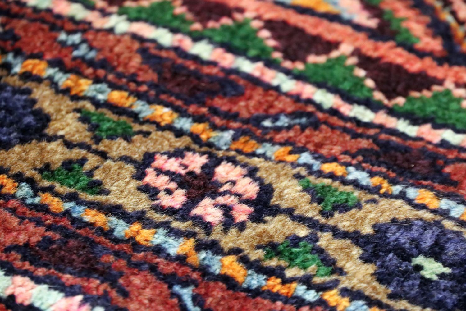 Runner Perský koberec - Nomádský - 348 x 87 cm - tmavě béžová