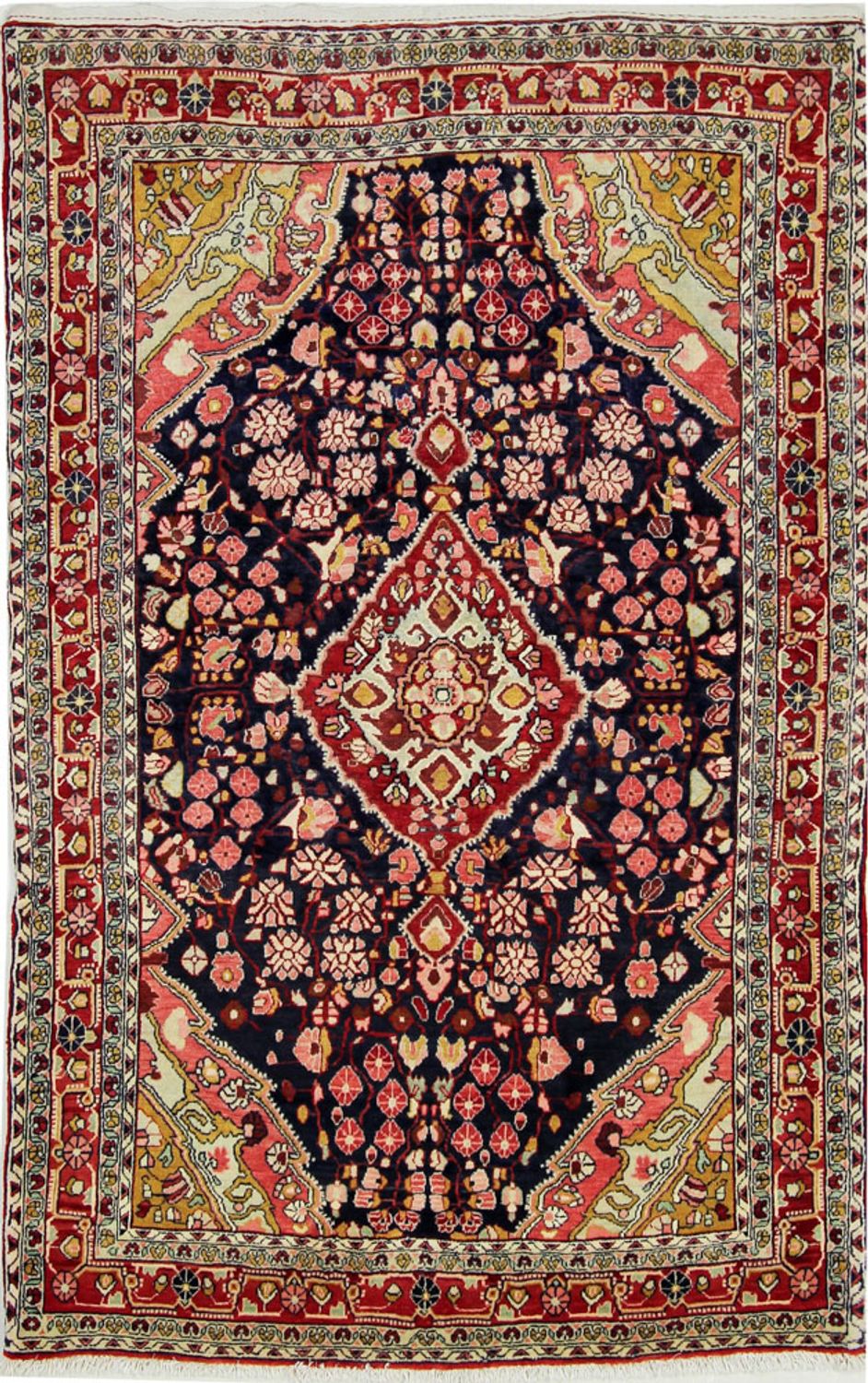 Perský koberec - Nomádský - 166 x 108 cm - tmavě modrá