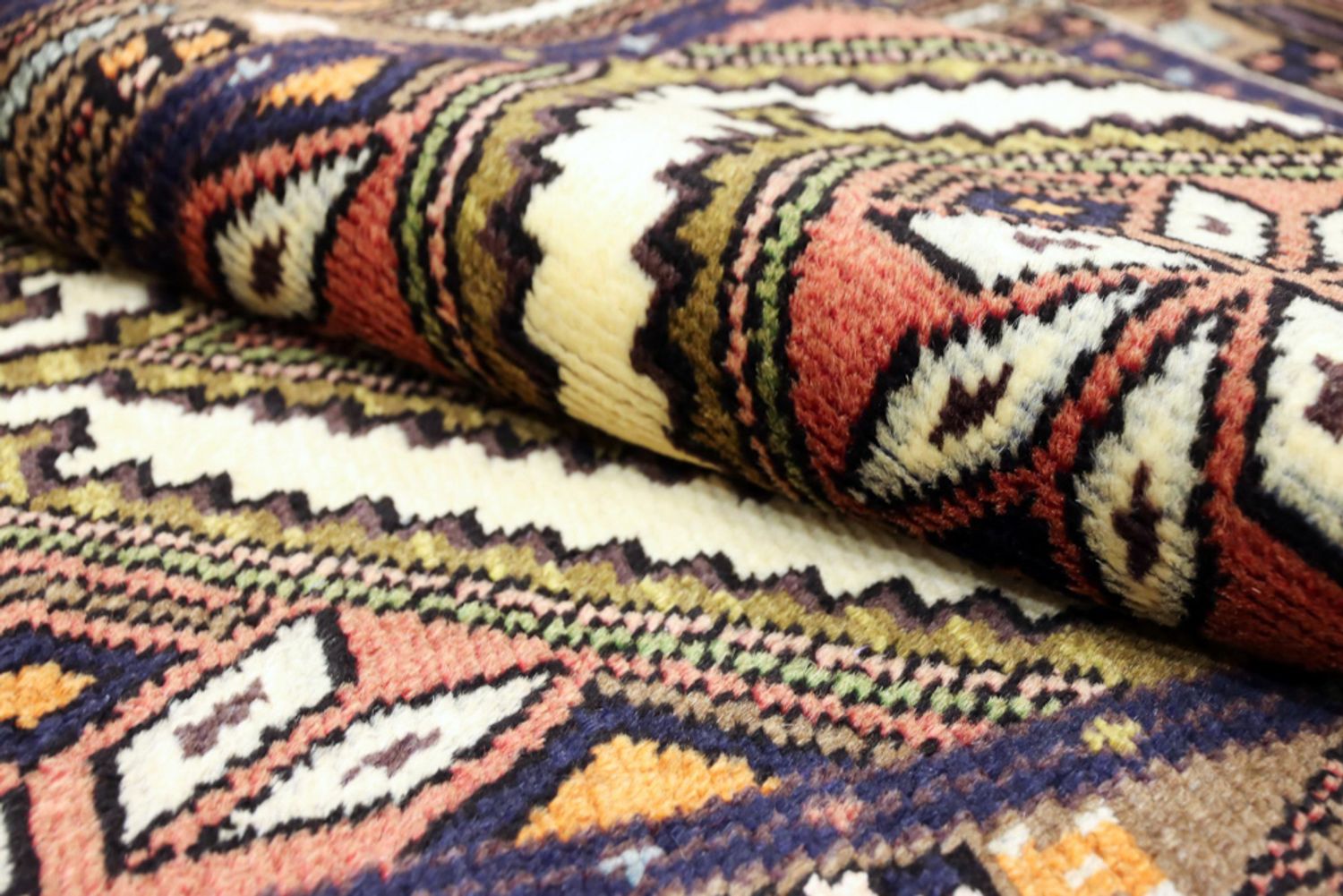 Runner Perský koberec - Nomádský - 288 x 77 cm - tmavě béžová