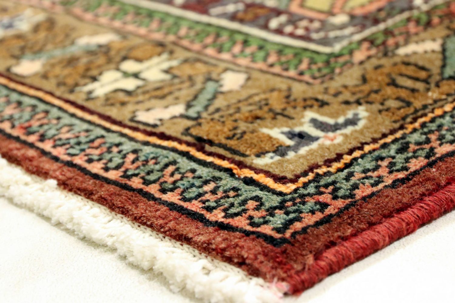 Alfombra de pasillo Alfombra persa - Nómada - 286 x 83 cm - beige oscuro