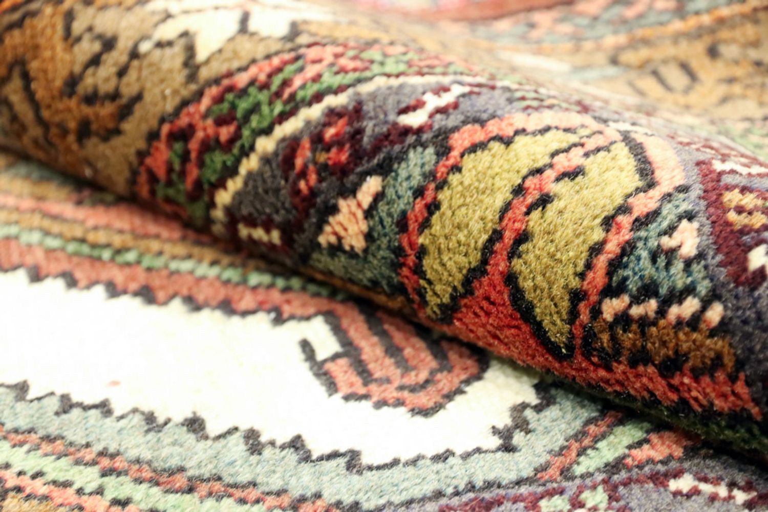 Alfombra de pasillo Alfombra persa - Nómada - 286 x 83 cm - beige oscuro