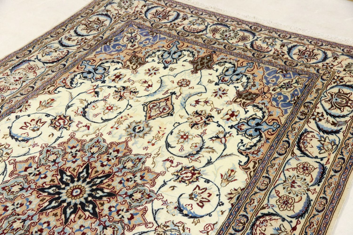 Perský koberec - Nain - Premium - 260 x 155 cm - krémová