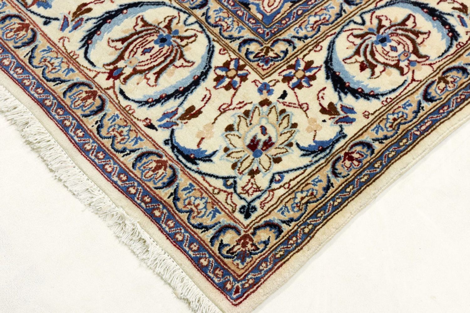 Perský koberec - Nain - Premium - 260 x 155 cm - krémová