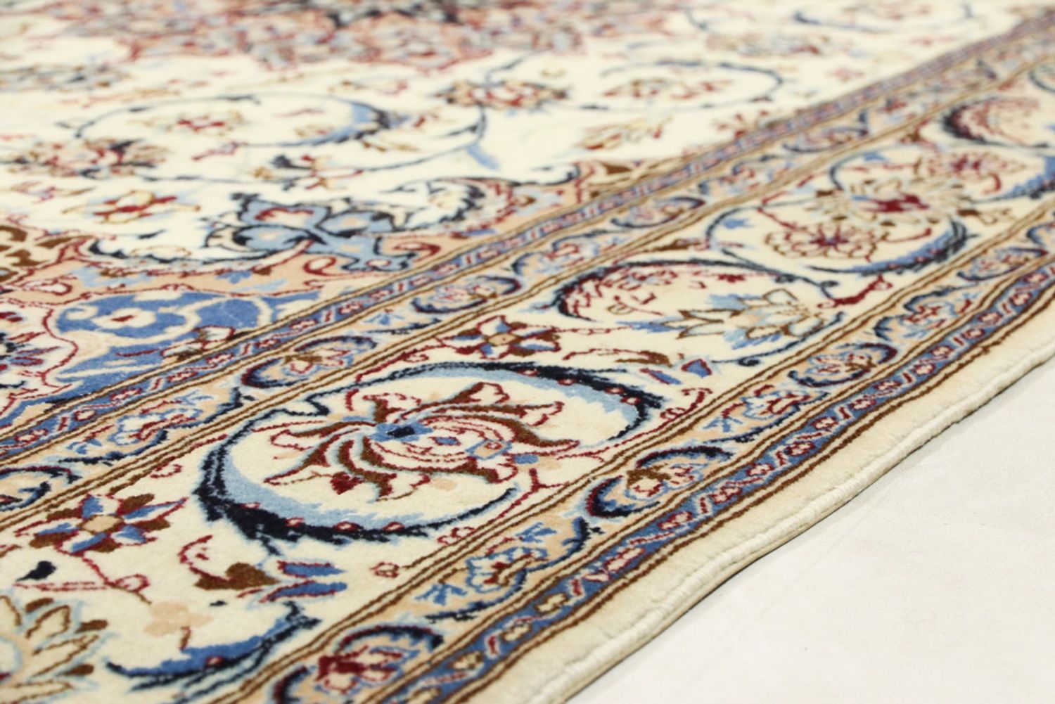 Perský koberec - Nain - Premium - 260 x 155 cm - krémová