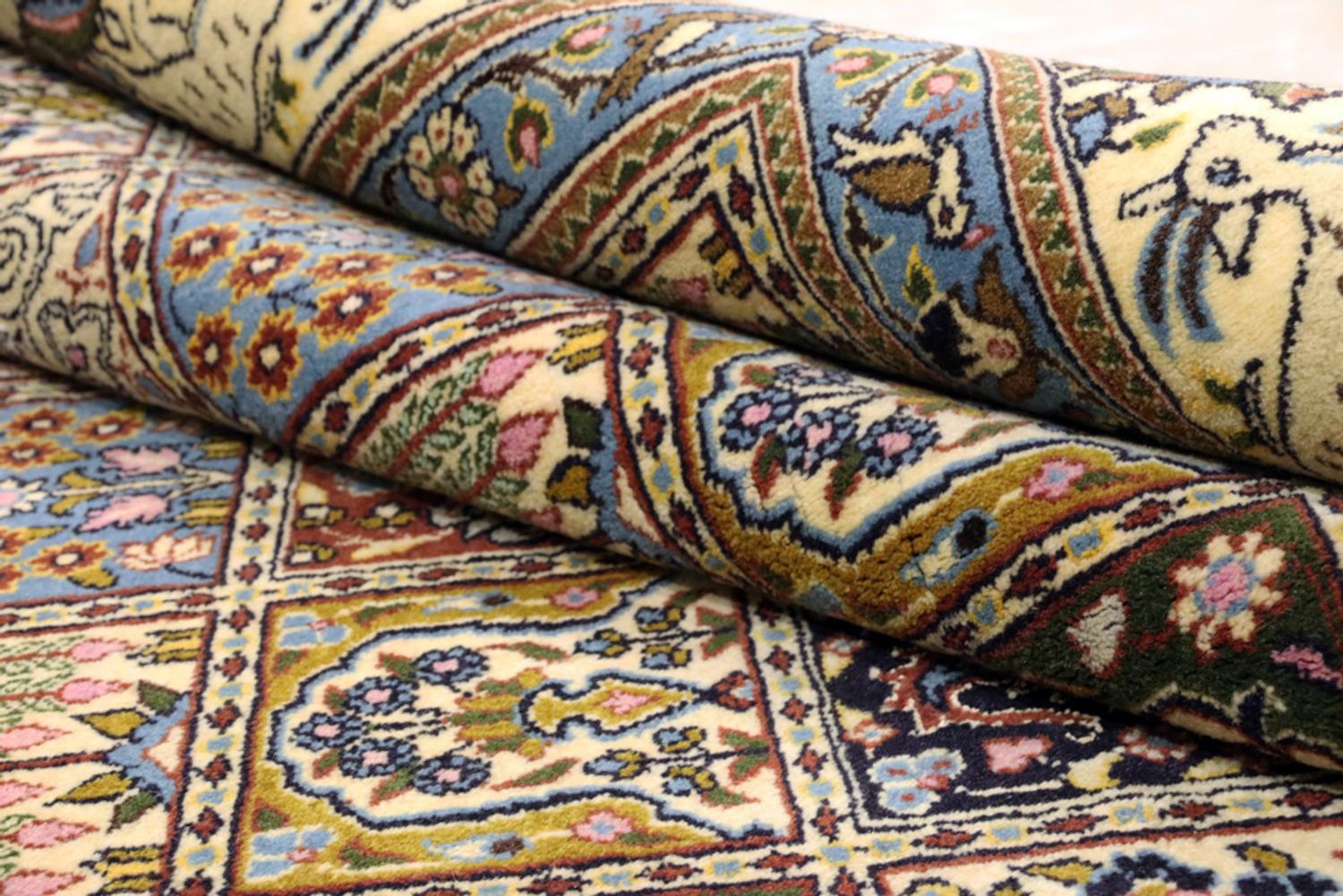 Alfombra persa - Clásica - 300 x 192 cm - beige oscuro