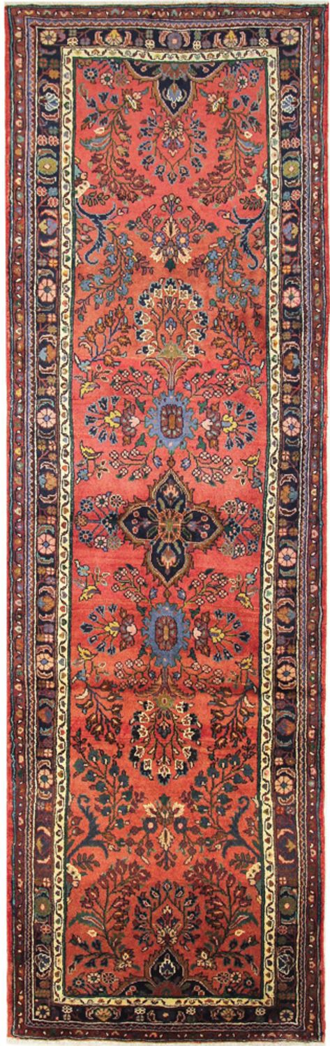 Alfombra de pasillo Alfombra persa - Clásica - 332 x 104 cm - rojo