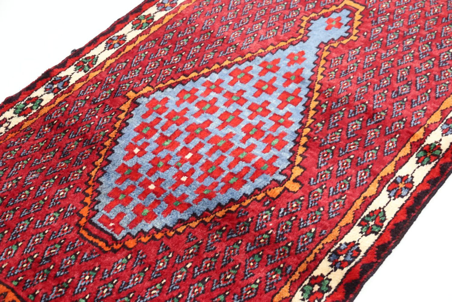 Alfombra de pasillo Alfombra persa - Nómada - 200 x 105 cm - rojo