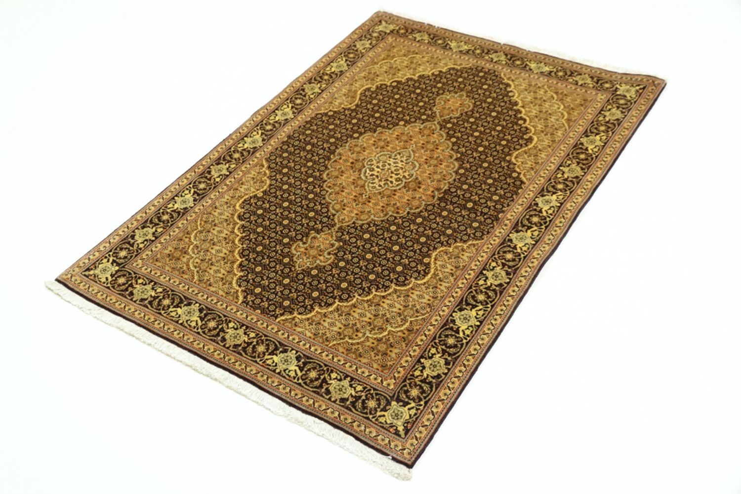 Persisk teppe - Tabriz - Royal - 148 x 101 cm - mørk beige
