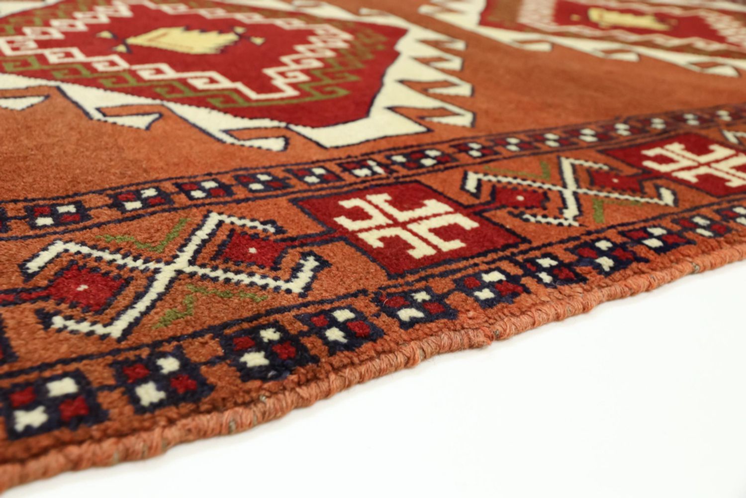 Persisk teppe - Nomadisk - 150 x 105 cm - terrakotta