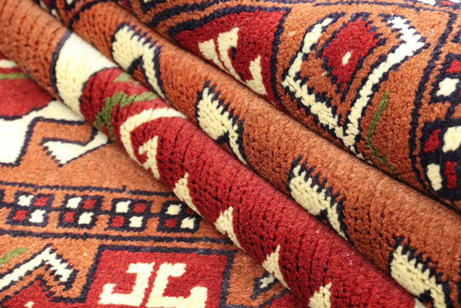 Persisk teppe - Nomadisk - 150 x 105 cm - terrakotta