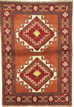 Alfombra persa - Nómada - 150 x 105 cm - terracota