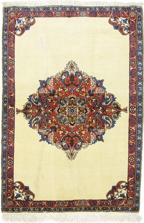 Alfombra persa - Tabriz - 150 x 103 cm - crema
