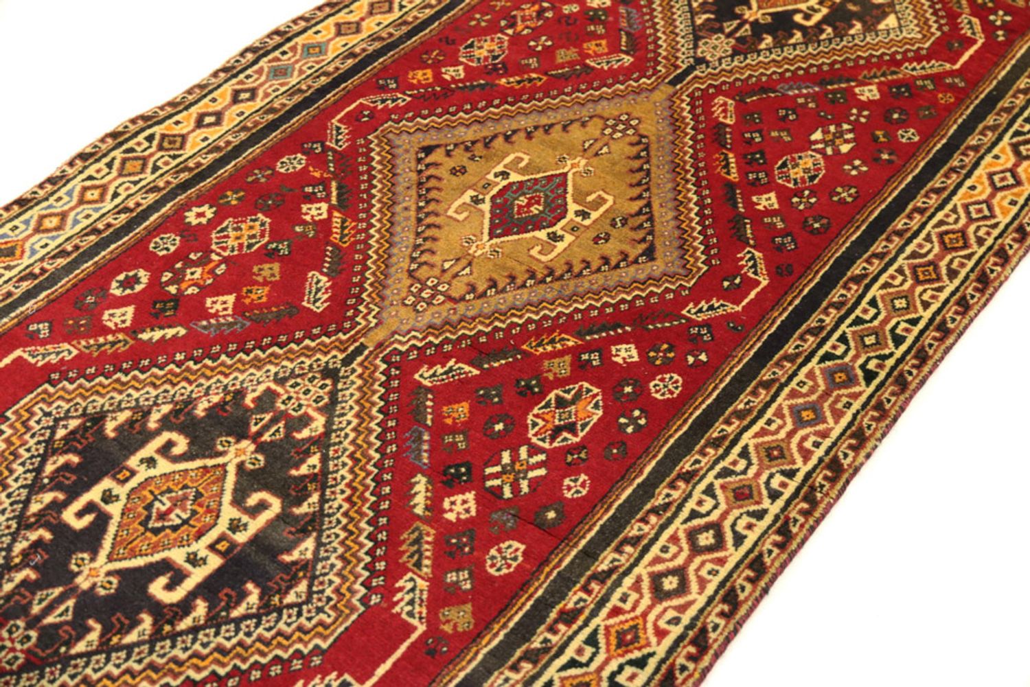 Alfombra de pasillo Alfombra persa - Nómada - 306 x 106 cm - rojo