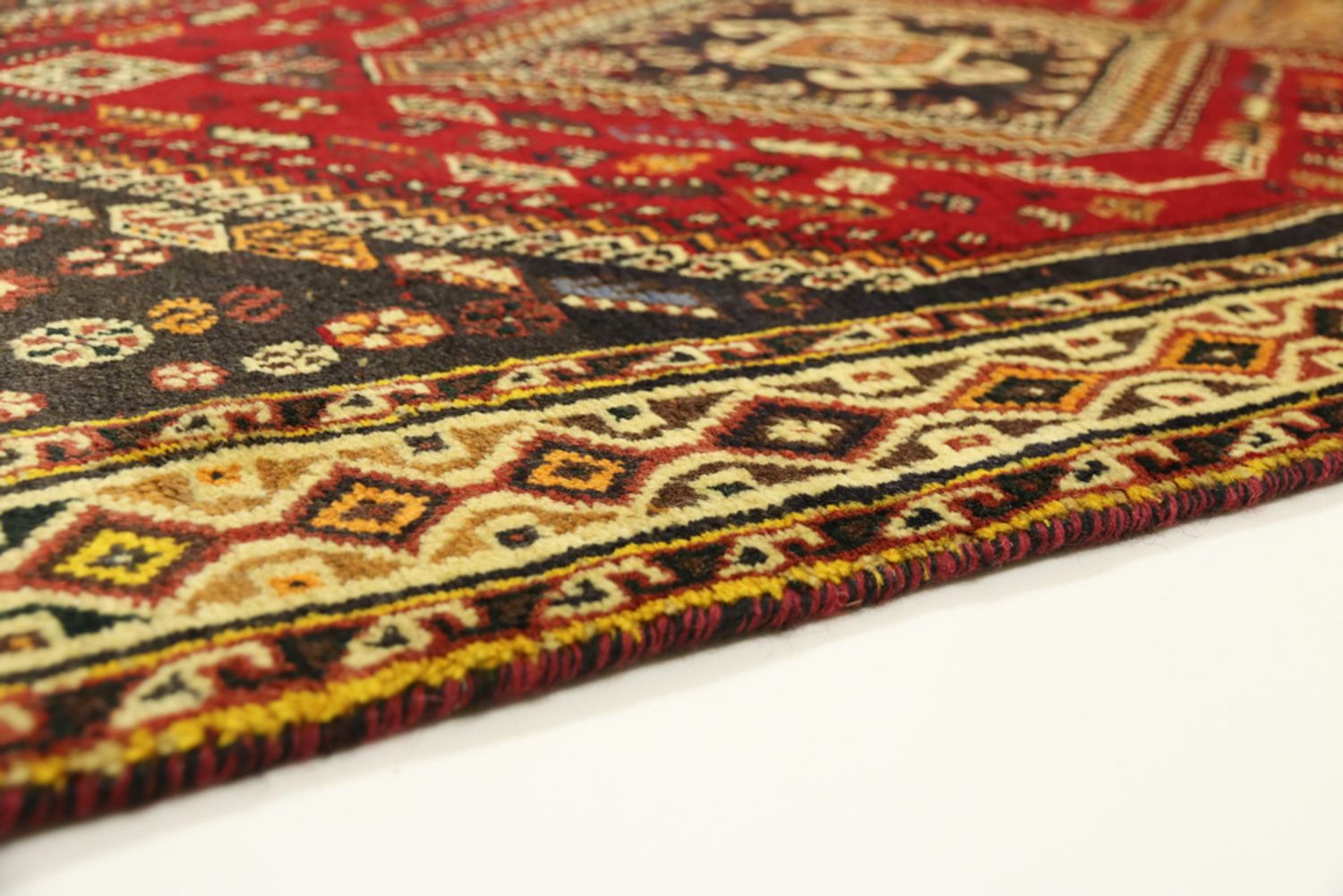 Alfombra de pasillo Alfombra persa - Nómada - 306 x 106 cm - rojo