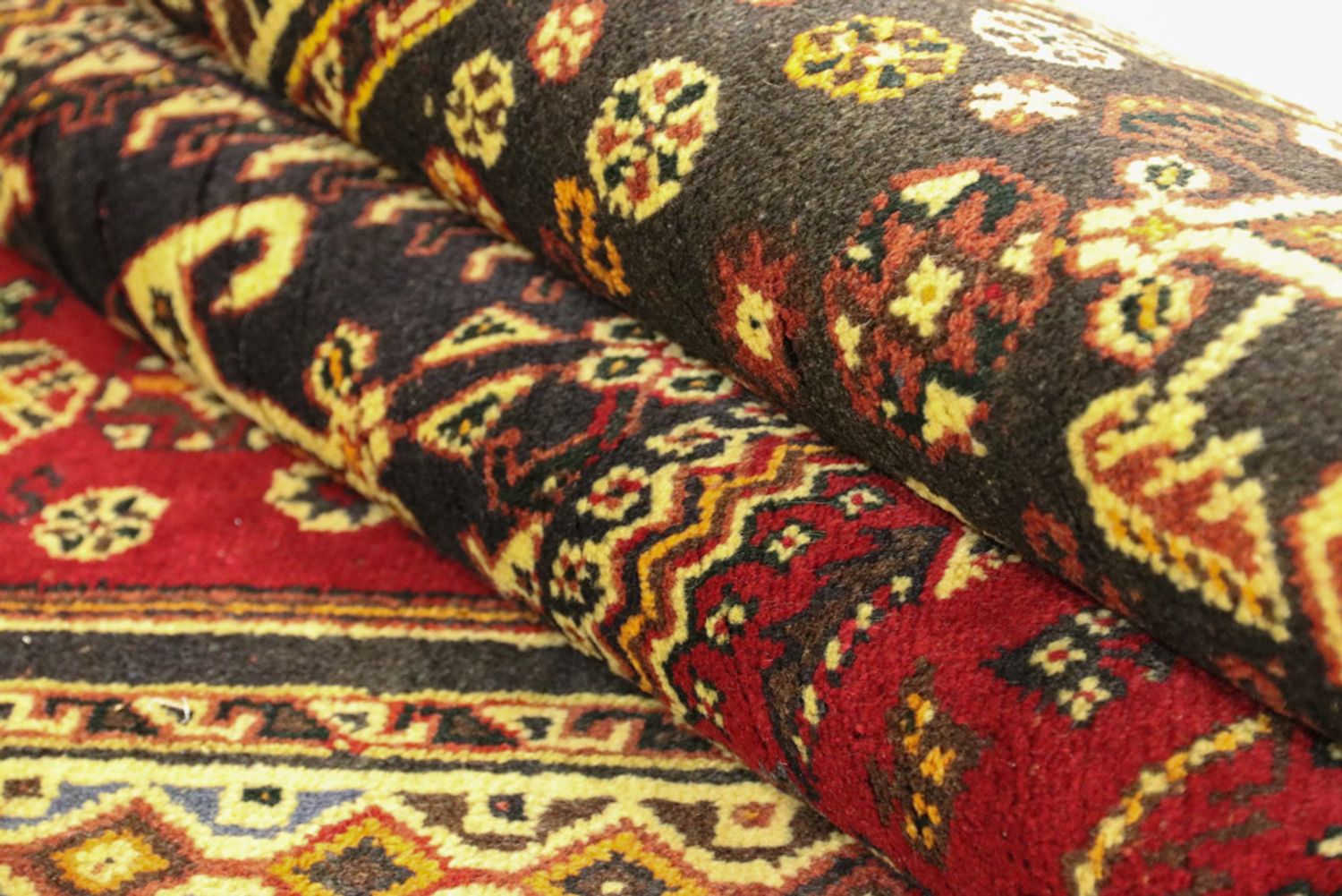 Alfombra de pasillo Alfombra persa - Nómada - 306 x 106 cm - rojo