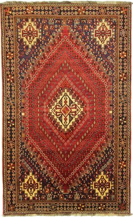 Persisk teppe - Nomadisk - 256 x 156 cm - rød